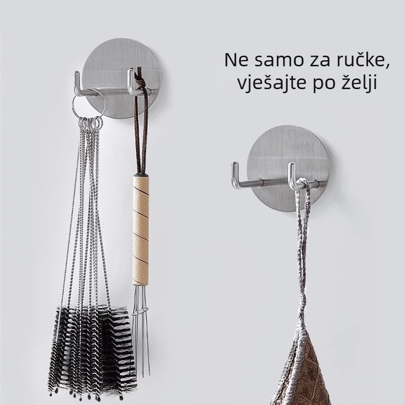 Zidni držač za ručke espressa i polica za tamper s kukicama