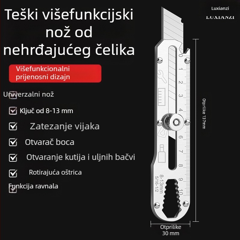 Deer fairy LXZ924414 – Teški nehrđajući čelični nož za umjetnost i rezanje; Materijal: nehrđajući čelik; Neto težina: 61 g