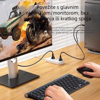 Biaze kabel za napajanje, s 3C certifikatom i nacionalnim standardom, kraj s tri vodiča i utikačem, za stolno računalo i monitor.