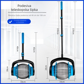 Zbirnik orašastih plodova za voćnjak Feng Yida — tijelo štapa od aluminijske legure, najlonski točak, namijenjen prikupljanju orašastih plodova