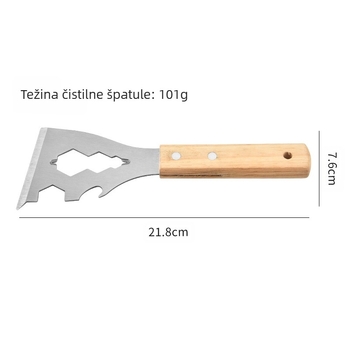 Lopatica za čišćenje od nehrđajućeg čelika za cement – teška, izdržljiva, moderni minimalistički dizajn, tiskano logotip, mogućnost prilagodbe