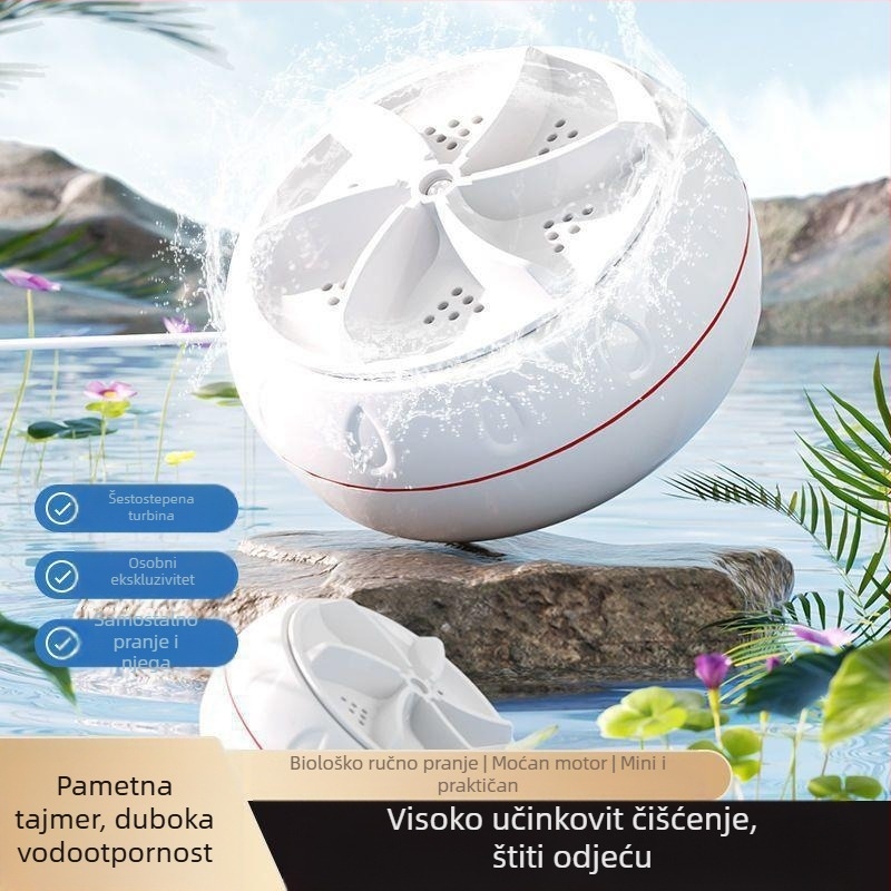 Mini prijenosna perilica rublja, USB napajanje, model SD-M001, 5V, 30W, mehanički način rada