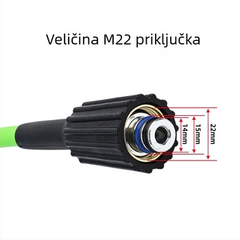 Visokotlačni crijevni skup za perač automobila, 200 bar (2900 psi), M22 spoj, model SPH060120-10G, Xiong wei