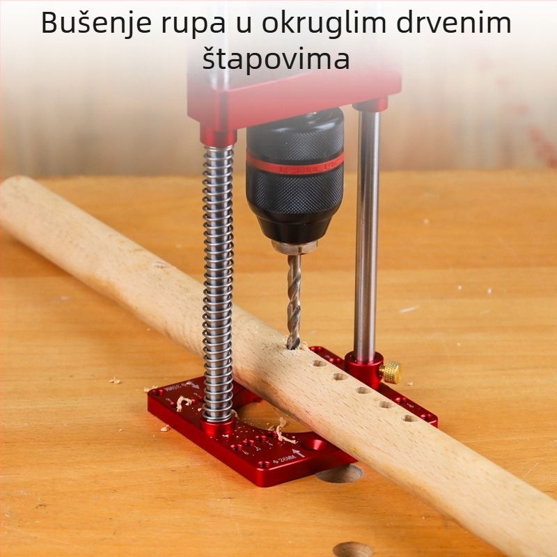 Fonsen Prijenosni stolni držač bušilice za obradu drveta – aluminijska legura, DIY obrada drveta, težina 1,5 kg