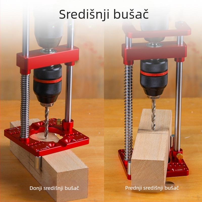 Fonsen Prijenosni stolni držač bušilice za obradu drveta – aluminijska legura, DIY obrada drveta, težina 1,5 kg