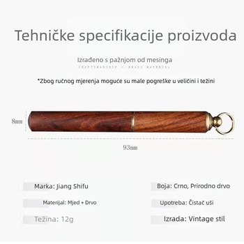 Huatai ušna žlica, bez osvjetljenja, nehrđajući čelik, domaće, pakiranje 1000 komada