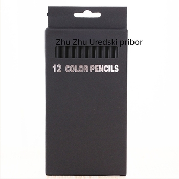 Drveni set olovaka s deformiranim mekanim olovkama, olovke za crtanje, olovkama s više vrhova i olovkama za građevinske blokove, blister pakiranje 12 kutija