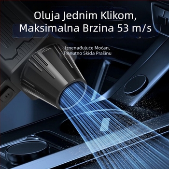 Ručni bežični usisavač — 7.4V, 220W, 20000Pa usisna snaga, punjiv