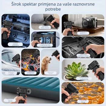 Ručni bežični usisavač — 7.4V, 220W, 20000Pa usisna snaga, punjiv