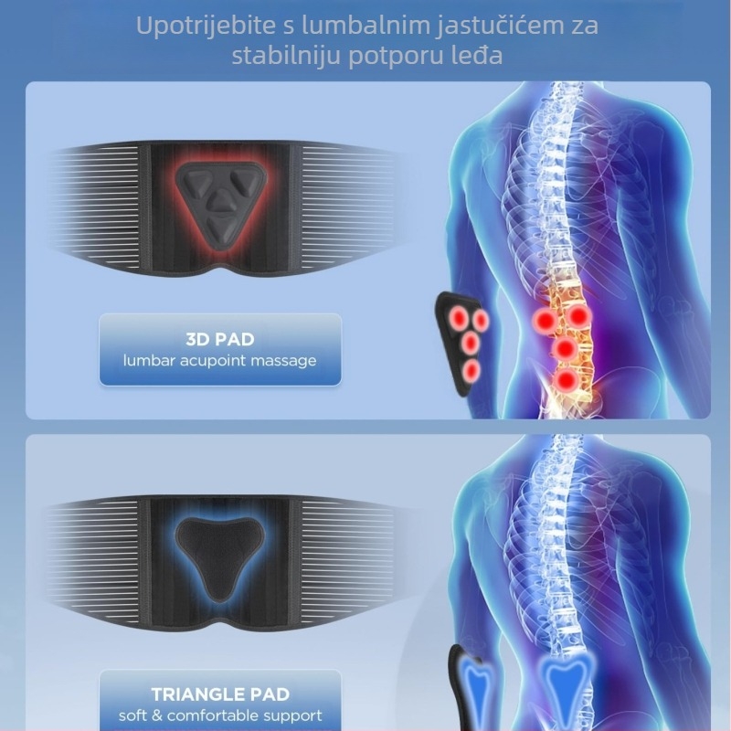 Prozračni strukni pojas s čeličnom pločom za podršku kod dizanja tegova i zaštitu abdomena
