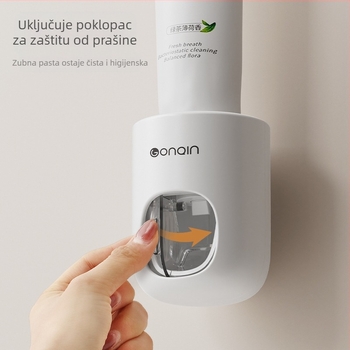 Automatska istiskivač paste za zube — Kiss marka; kategorija: jednostavna; opća namjena; moguća privatna etiketa; jedan komad.