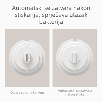 Automatska istiskivač paste za zube — Kiss marka; kategorija: jednostavna; opća namjena; moguća privatna etiketa; jedan komad.