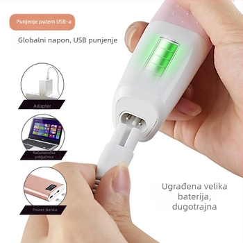 Električni brijač i odstranjivač dlačica, model XD-850A, napajanje USB/električno, glava oštrice od nehrđajućeg čelika, za cijelo tijelo