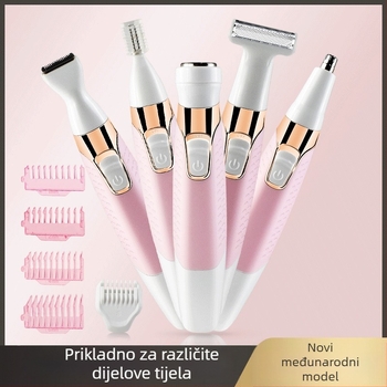 Električni brijač i odstranjivač dlačica, model XD-850A, napajanje USB/električno, glava oštrice od nehrđajućeg čelika, za cijelo tijelo