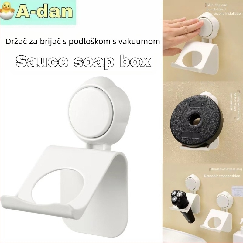 Držač za brijač sa vakuumskim pričvršćivanjem – skladišni stalak za brijače i uređaje za čišćenje | paket 160 komada