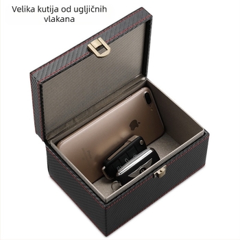 Kljucna torbica od karbonskih vlakana, zaštita od zračenja i RFID protiv skeniranja, nano podstava