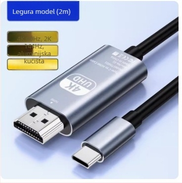 USB-C na HDMI adapter kabel s izlazom 4K60Hz za PC