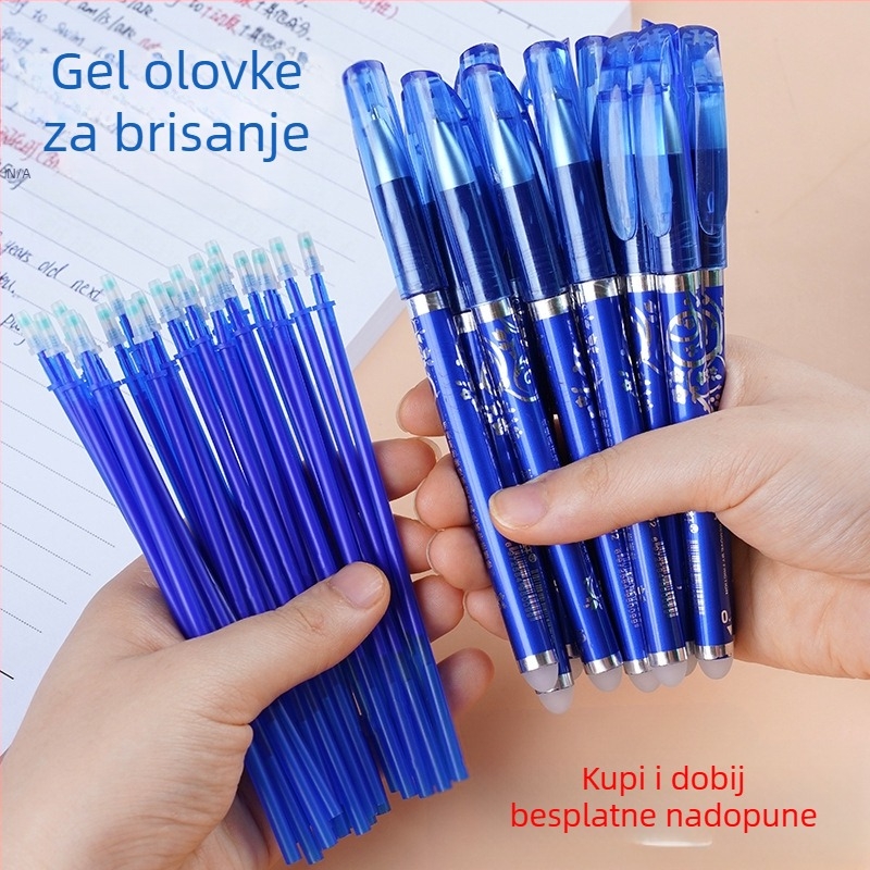 Kutijasti set termično izbrisivih olovaka s motivom porculana, marka Cute pai, plastično kućište, izbrisivo.