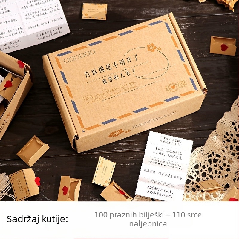 Mini set ljubavnih pisama s kovertama za priznanje, u stilu koverti, prilagodljivo, poklon za Dan zaljubljenih