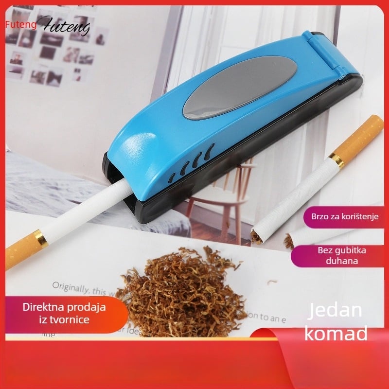 Ručni valjak za cigarete promjera 8.0 mm s push-pull mehanizmom, jednostavan za korištenje, punjač tabaka s jednim cijevnim spremnikom