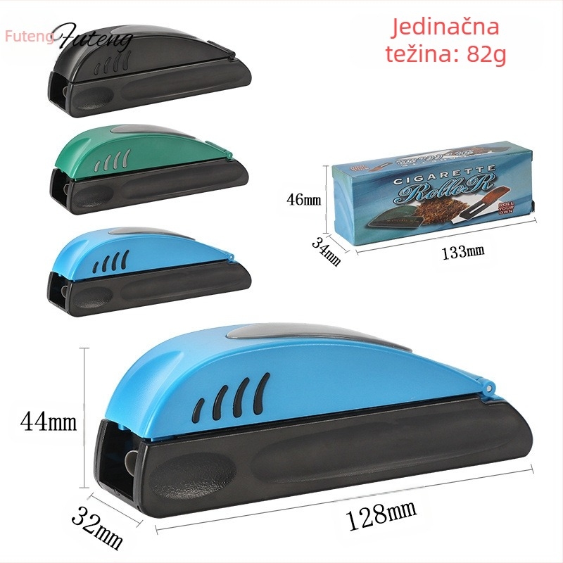 Ručni valjak za cigarete promjera 8.0 mm s push-pull mehanizmom, jednostavan za korištenje, punjač tabaka s jednim cijevnim spremnikom