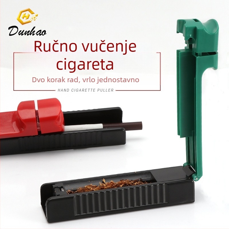 Ručni povlačivač cigareta, plastična konstrukcija, prenosno, jednostavno za korištenje, DIY alat za valjanje cigareta