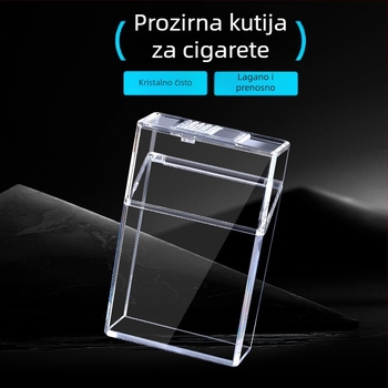 XP008 Muška kutija za cigarete i upaljač, plastična, mogućnost logotipa, prilagodljivo, pogodna kao dar za blagdane i korporativne poklone