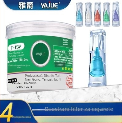 Jednokratni akrilni filter za cigarete s mikroporoznim filtrom, za muškarce i žene; Materijal: Akril; Jednokratno: Da; Otisak logotipa: Da; Prilagodba proizvodnje: Da; Privatna marka: Da