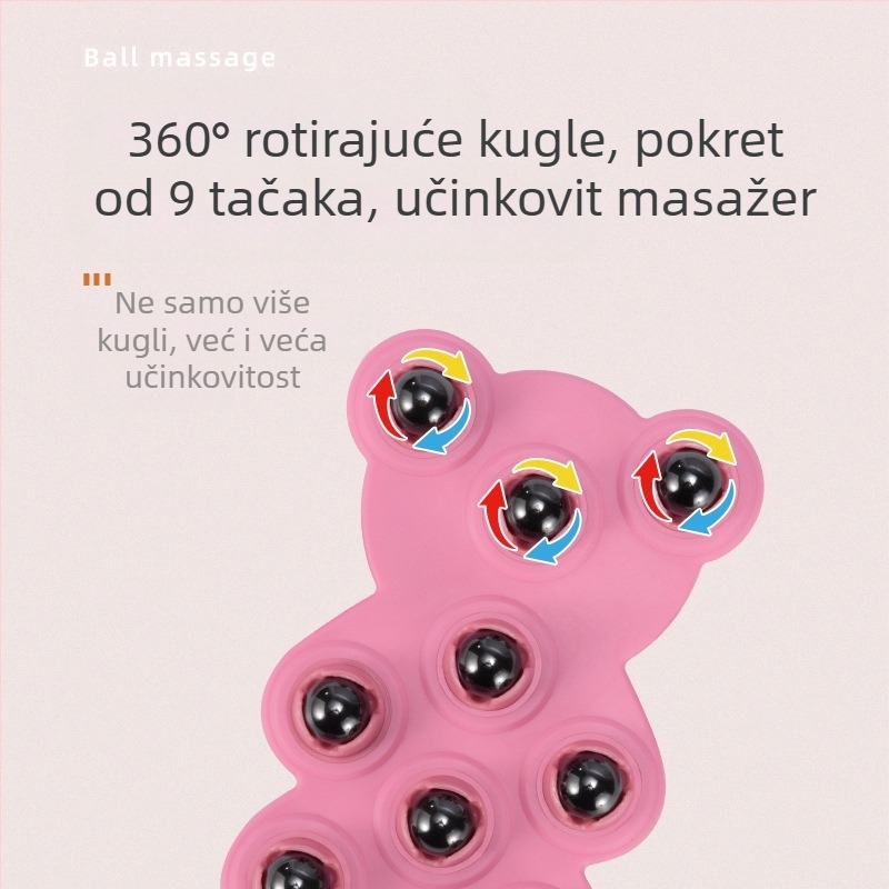 TT-309 masažni pojas za glavu s magnetskim perlicama, mehaničko upravljanje i neprekidno podešavanje brzine