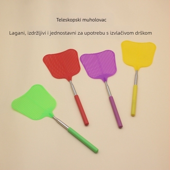 Plastična muhačica za muhe s produženim držalom – lagana, netoksična, bez mirisa, jednostavan stil