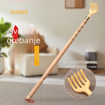 Leđa grebalica – ručni drveni alat za grebanje leđa (Materijal: drvo/bambus; Funkcija: grebanje leđa)
