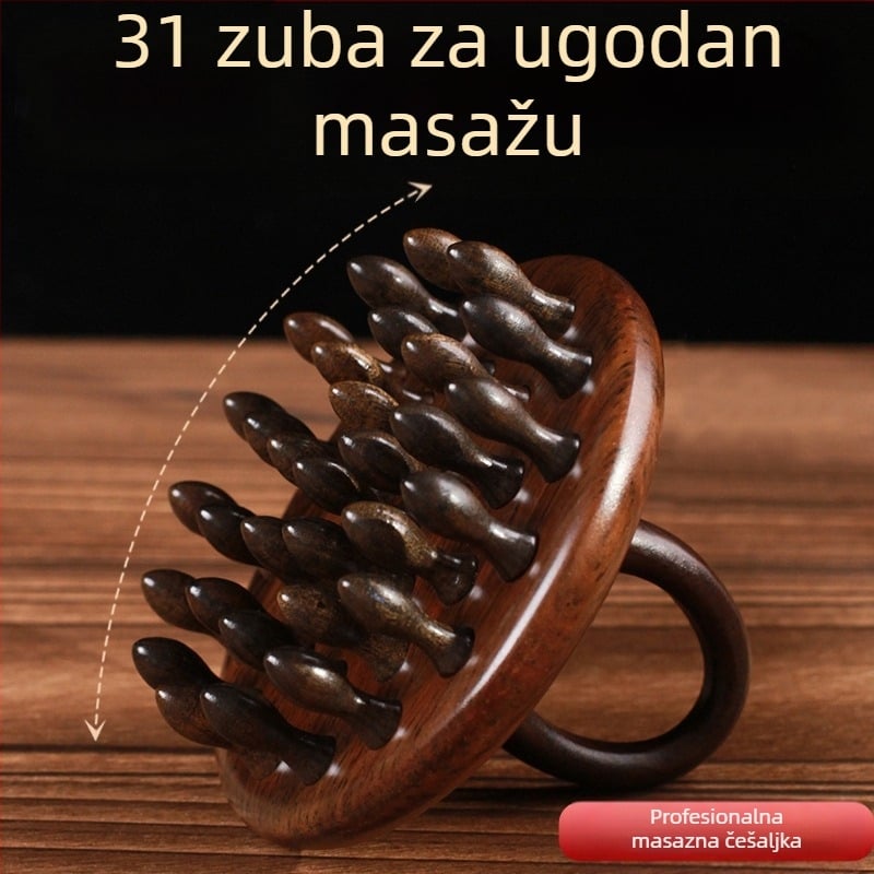 Drveni masažni češalj – za široku uporabu, bez uvoza