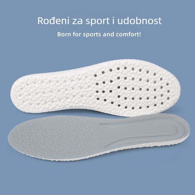 Sportska uložak za cipele – izuzetno mekani, prozračni i lagani; puna dužina za bolju apsorpciju udara; materijal: PU pletena tkanina; unisex; pogodna za sve vrste obuće; sve sezone