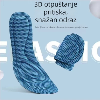 Uložci za casual tenisice — 3D amortizacija udara, antibakterijski masažni ulošci, upijanje znoja i prozračnost, cijeli ulošci, unisex