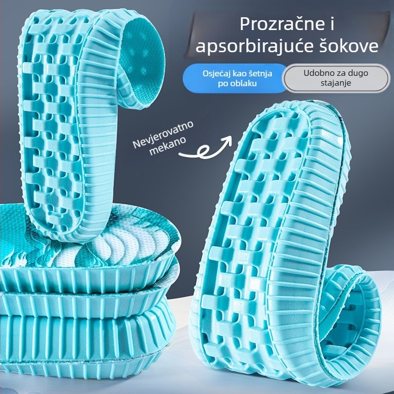 PU sportske uloške 6085 – upijanje znoja, prozračnost, visoka elastičnost, ublažavanje udara, puni ulošci za tenisice, cipele i casual obuću, unisex