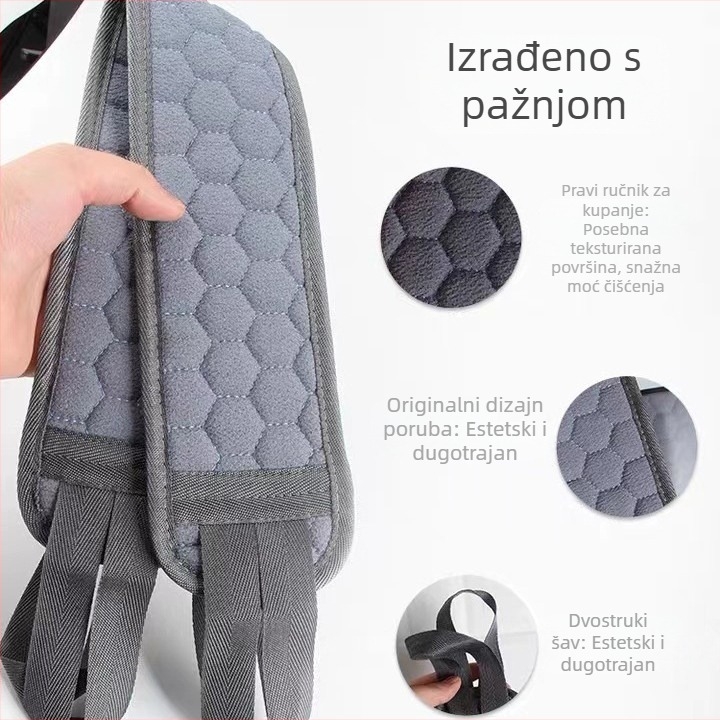 Muški debeli, produženi trljač za leđa za kupanje – dugačak spužvasti ručnik Qiao Jiaren