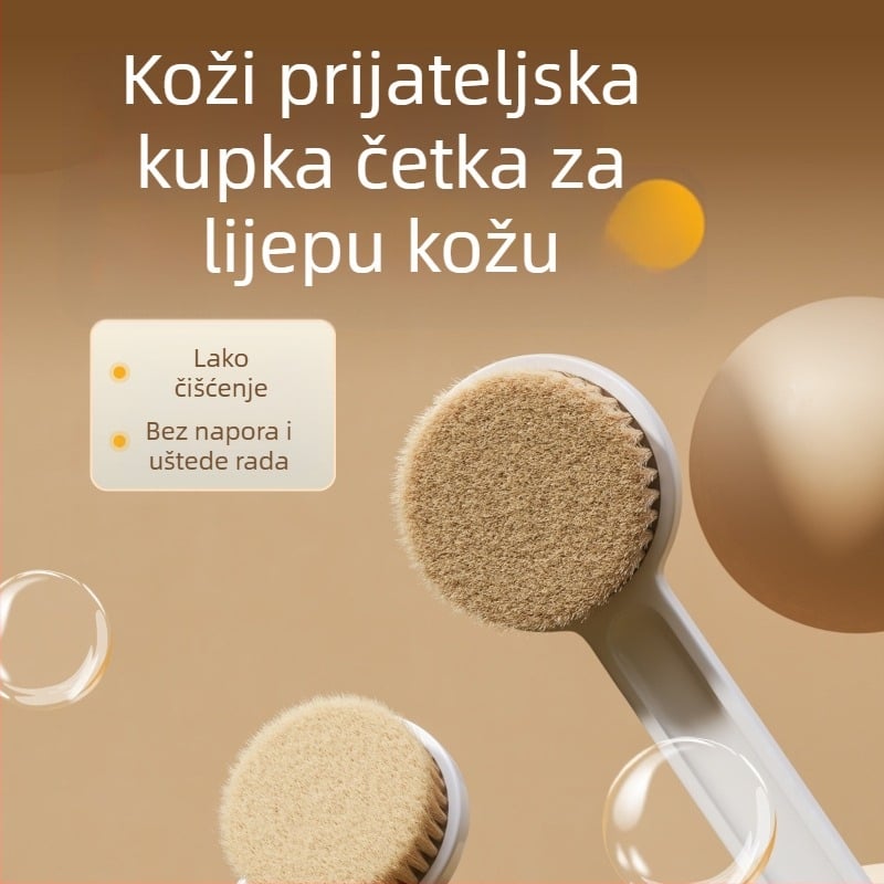 Laibei Četka za kupanje s dugim držalom — mekane dlačice, četka za čišćenje leđa i masažu, višenamjenska četka za čišćenje