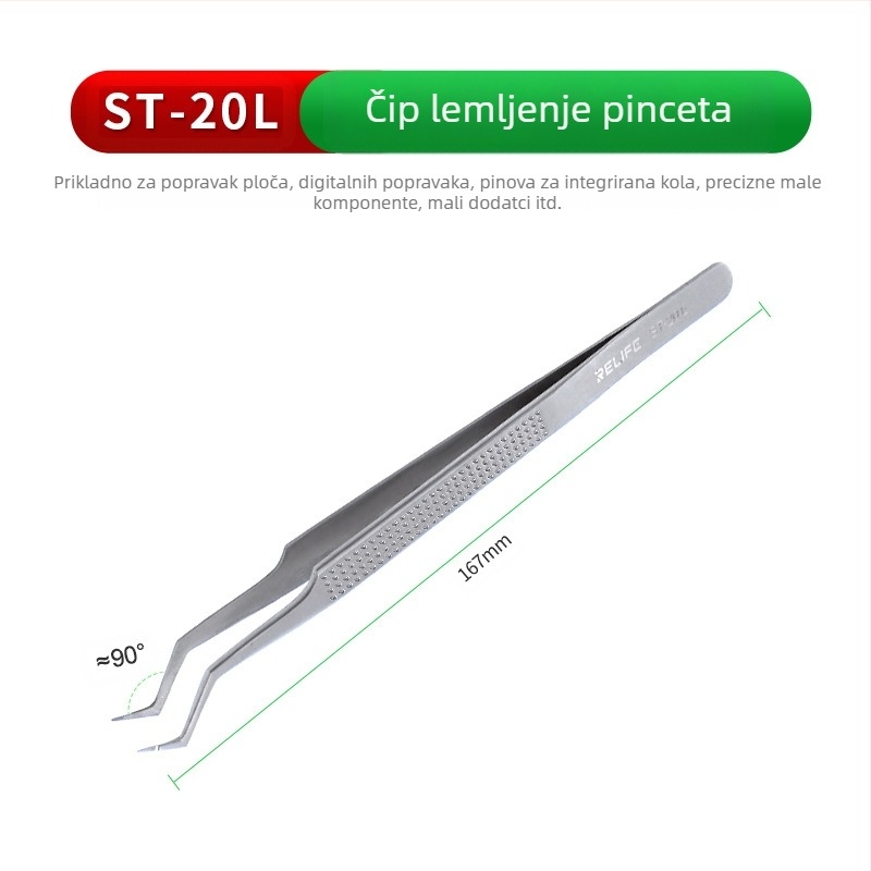 Pinzete za cinkanje – precizno pozicioniranje i učvršćivanje, nehrđajući čelik, otporno na koroziju, industrijska upotreba