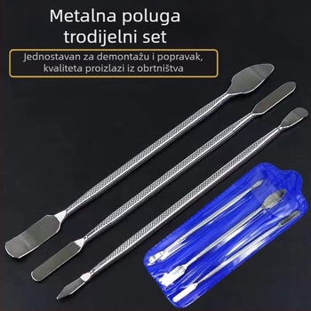 Metalni 3-dijelni set alata za demontažu za mobilne telefone i računala