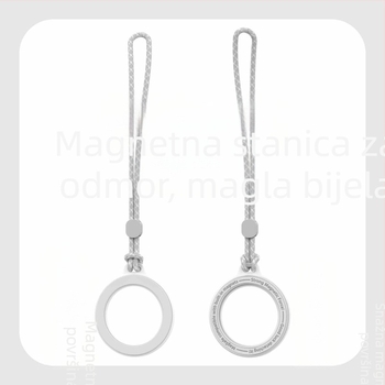 KILO MILO MagSafe magnetska statična stojak i prsten za vješanje torbe, proziran dizajn, plastični materijal, opći stil