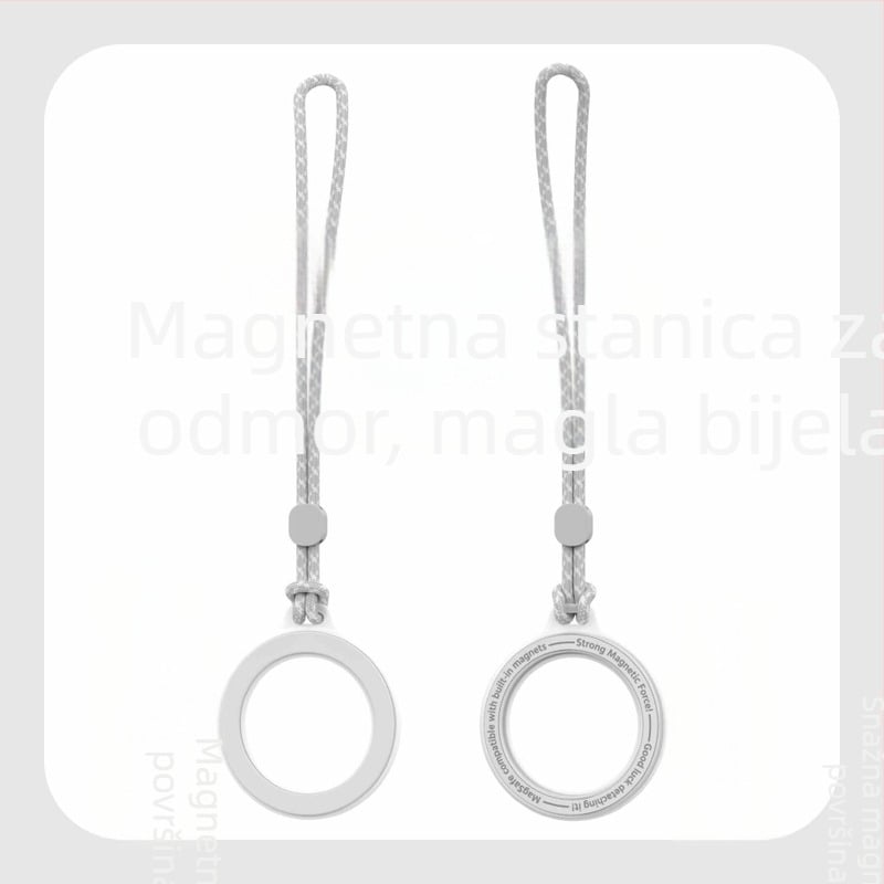 KILO MILO MagSafe magnetska statična stojak i prsten za vješanje torbe, proziran dizajn, plastični materijal, opći stil