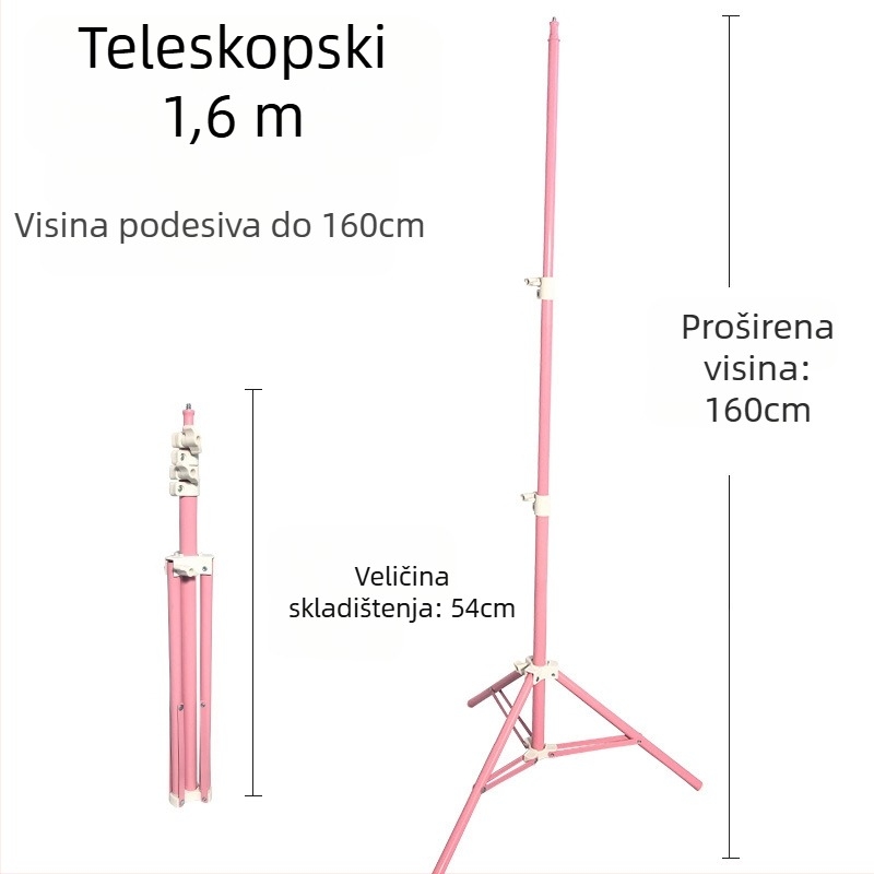 Hanmi BN-5160 Stativ za telefon za prijenos uživo, Željezna konstrukcija, Univerzalna kompatibilnost, Prilagodljiv