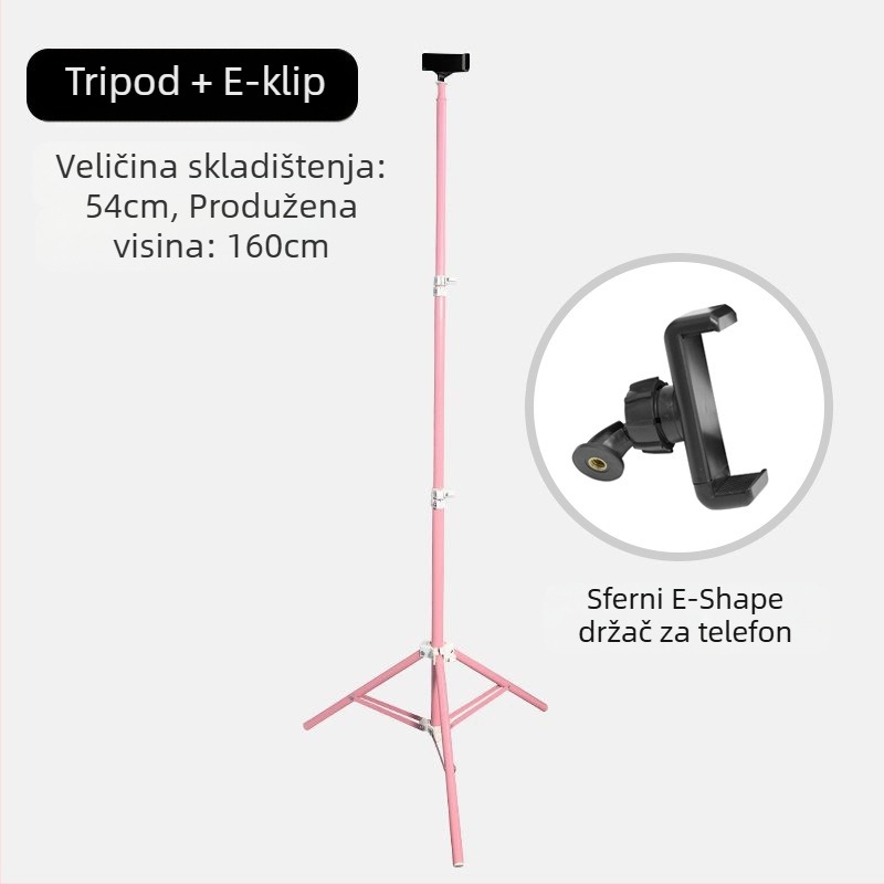 Hanmi BN-5160 Stativ za telefon za prijenos uživo, Željezna konstrukcija, Univerzalna kompatibilnost, Prilagodljiv