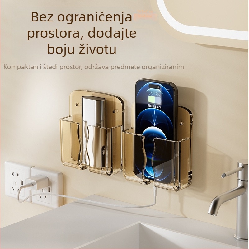 Zidni držač telefona bez bušenja, za kuhinju, kupaonicu i dnevni boravak