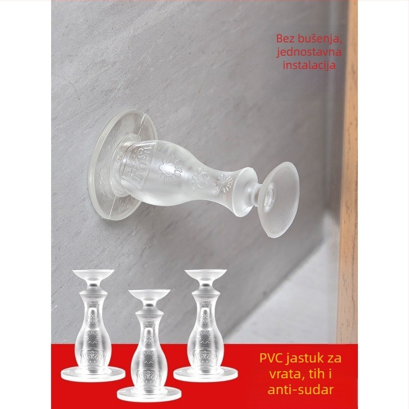 PVC stoper za vrata, zidna montaža, Regularni model, moderan minimalistički stil
