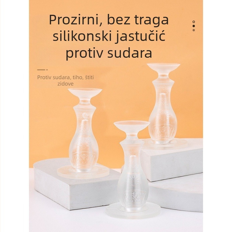 PVC stoper za vrata, zidna montaža, Regularni model, moderan minimalistički stil