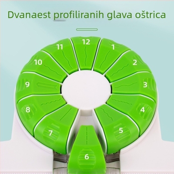 Višenamjenski rezač papira s modelom 12 u 1 i vodoravnom bodičastom vodilicom za udubljivanje, ručni pogon, A4