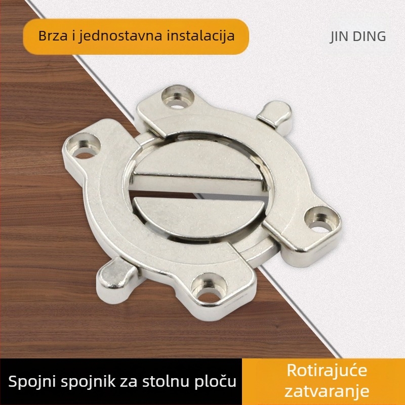 Jin Aoding cinkov spojnik — Planarni čvrsti spojnik za spajanje ploča i niveliranje stola, elektroplatirano