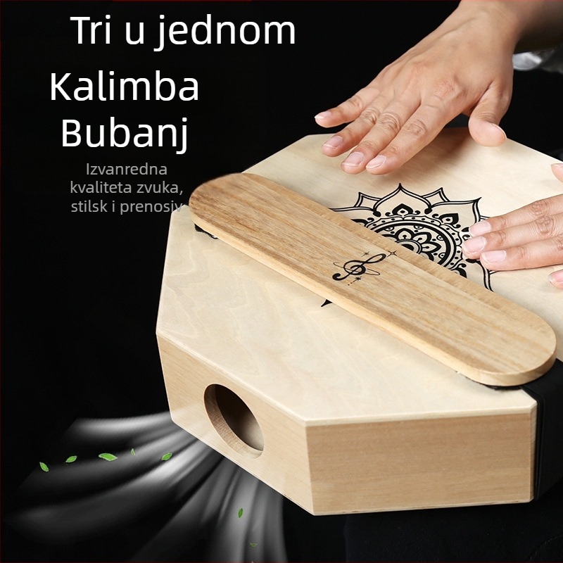 Tamburin Turning Fish, breza drvo, nije za djecu