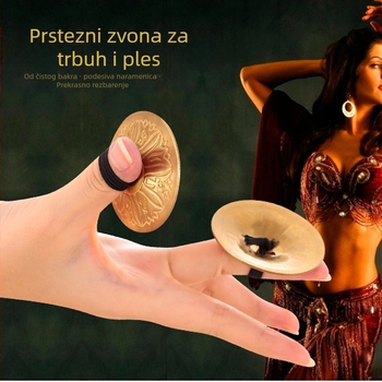 Prsten s cimbalomom, legura, stil Nacionalni Vjetar, elektrolitički premaz, unisex